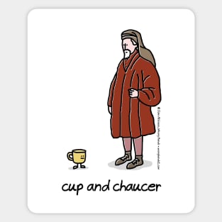 cup and chaucer Sticker